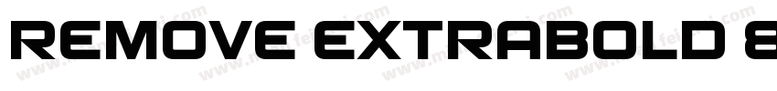 Remove ExtraBold 800字体转换